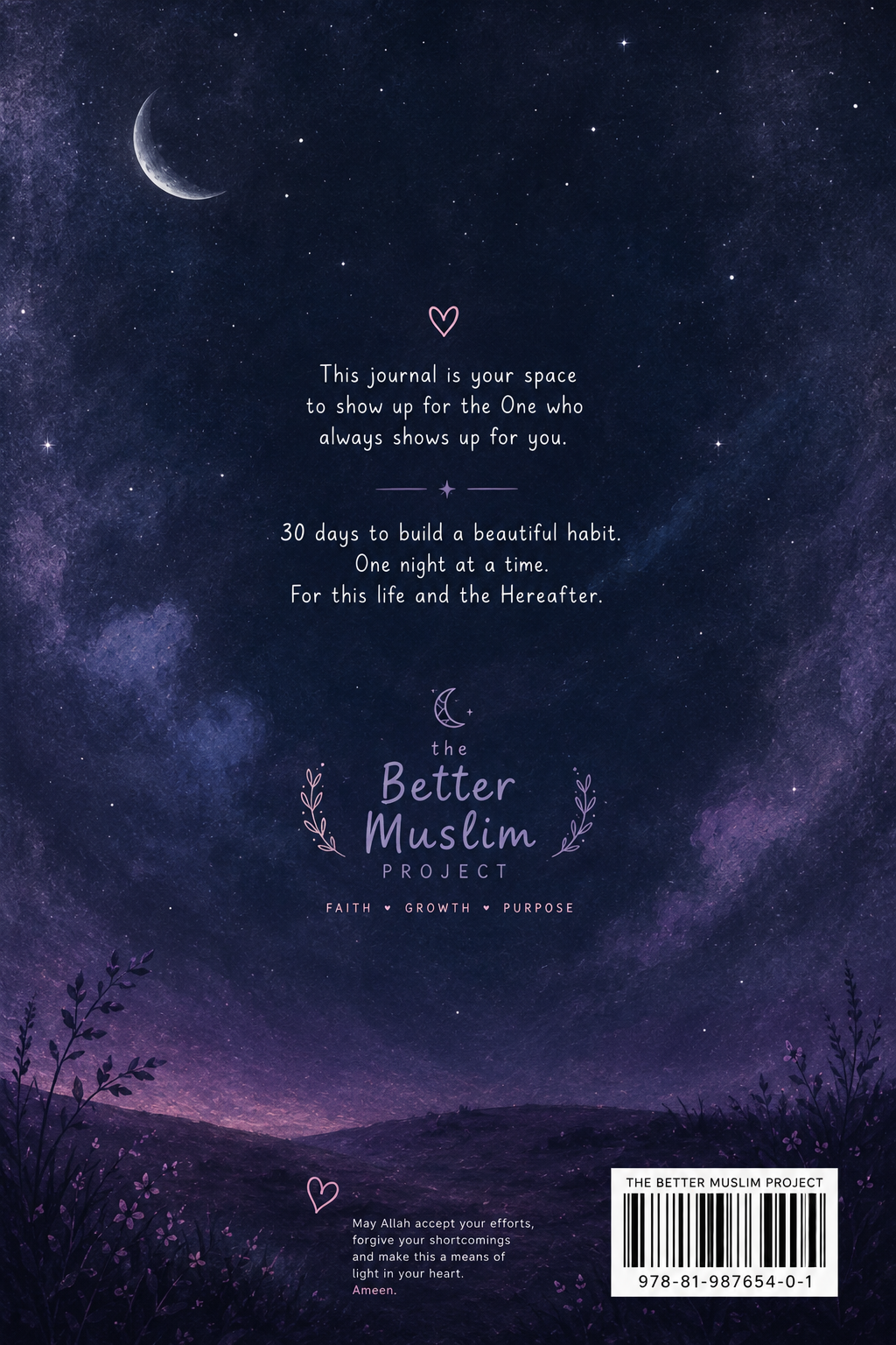 30-Day Tahajjud Challenge back cover